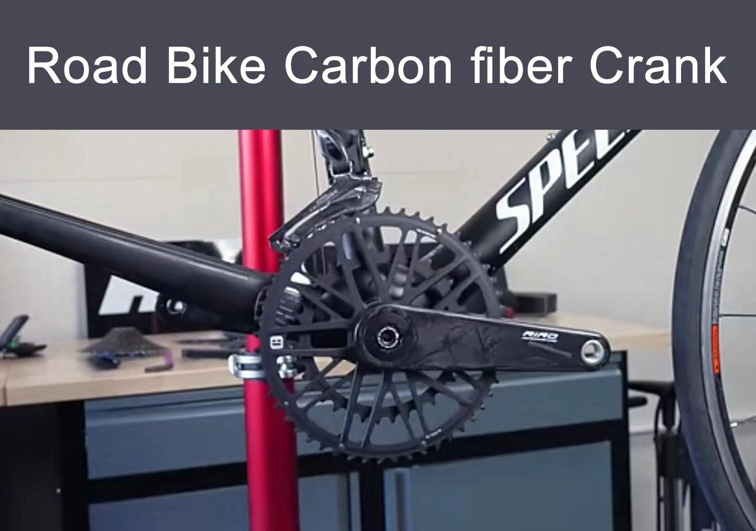 RIRO Carbon Fiber Road Crankset 29MM 50-34/52-36/53-39T Compatible with 11/12 Speed Shimano Direct Mount /110/130BCD Chainrings