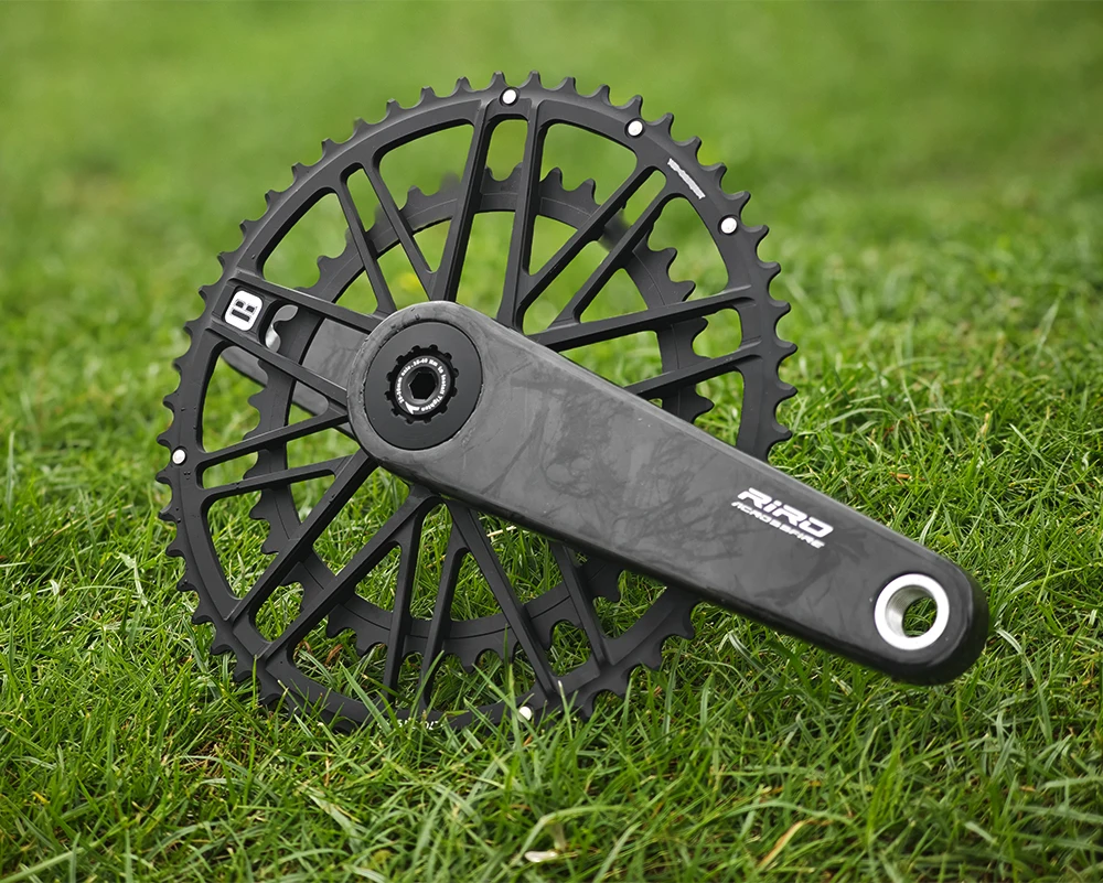RIRO Carbon Fiber Road Crankset 29MM 50-34/52-36/53-39T Compatible with 11/12 Speed Shimano Direct Mount /110/130BCD Chainrings