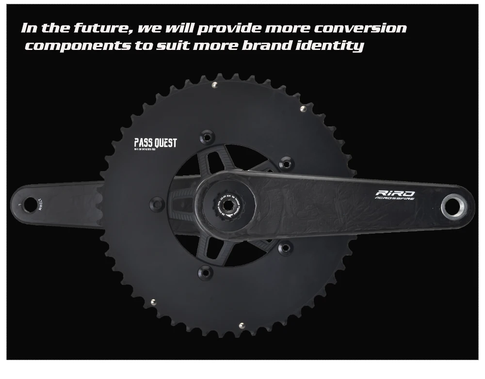 RIRO Carbon Fiber Road Crankset 29MM 50-34/52-36/53-39T Compatible with 11/12 Speed Shimano Direct Mount /110/130BCD Chainrings