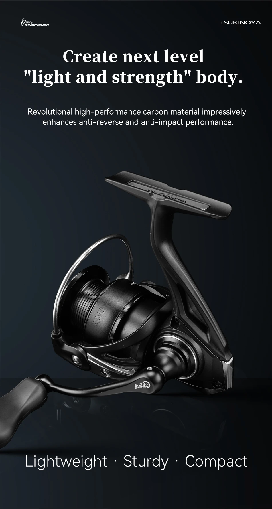 TSURINOYA Carbon Spinning Fishing Reel Kingfisher 800S 1000 1500 1500s Ultralight Weight 135g 10+1BB MicroLure Stream Trout Reel