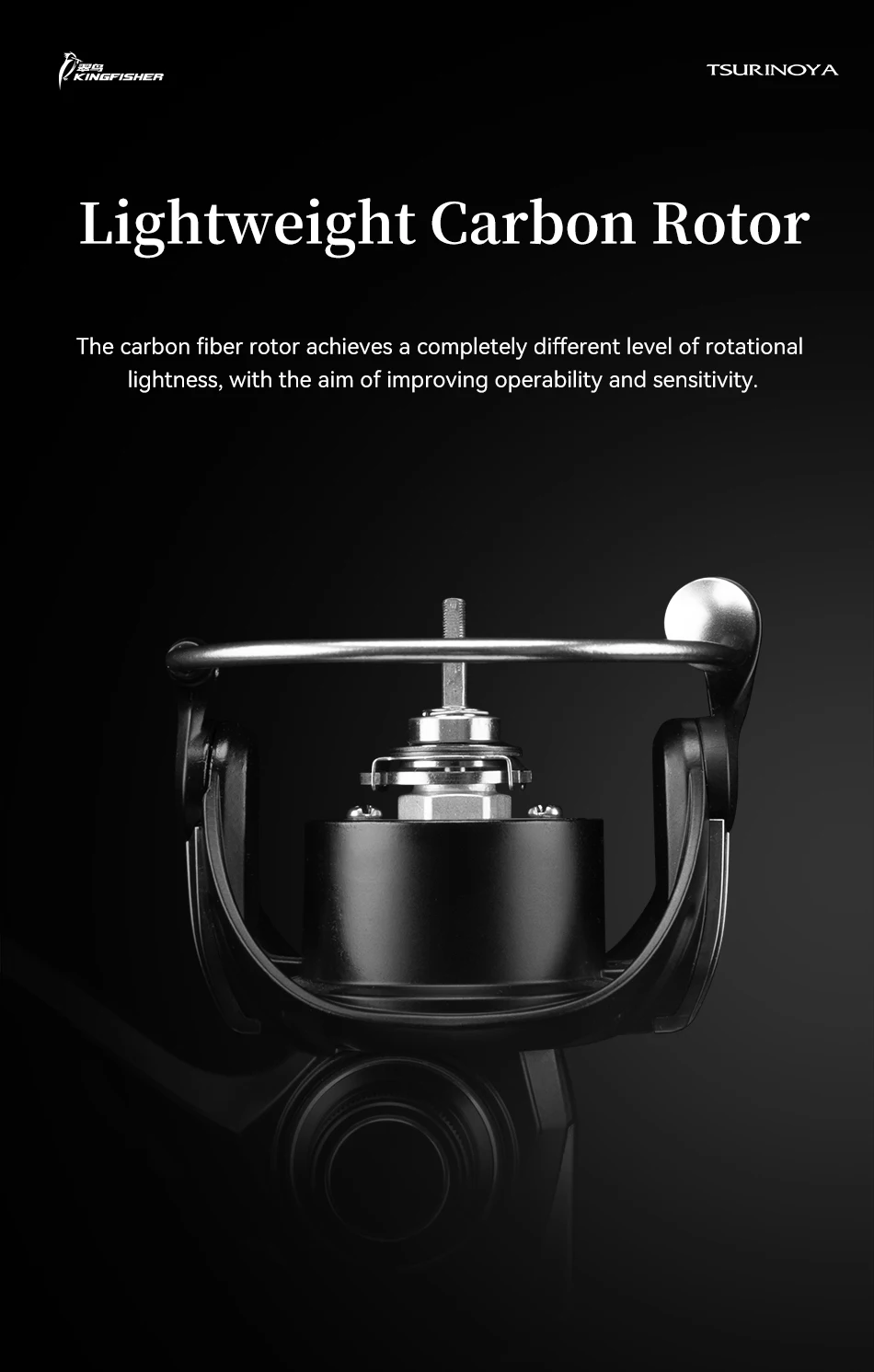 TSURINOYA Carbon Spinning Fishing Reel Kingfisher 800S 1000 1500 1500s Ultralight Weight 135g 10+1BB MicroLure Stream Trout Reel
