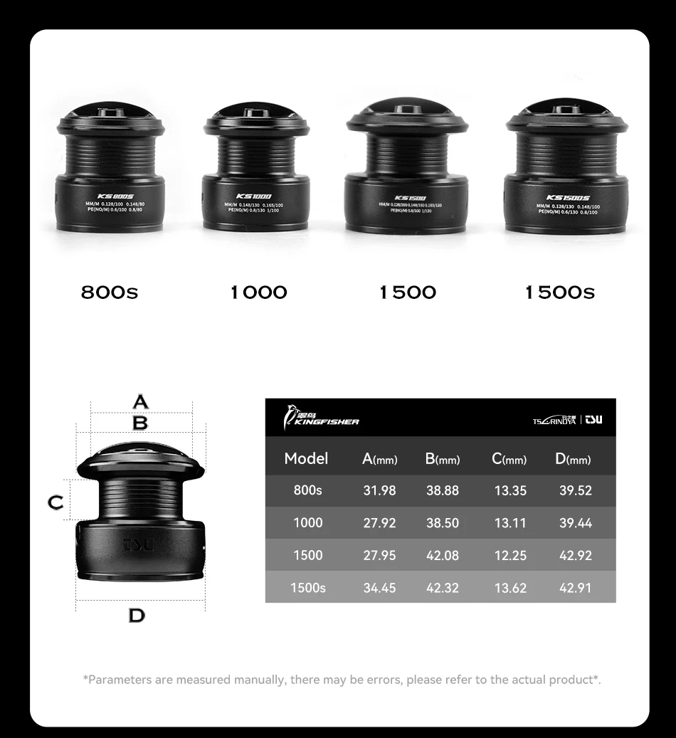 TSURINOYA Carbon Spinning Fishing Reel Kingfisher 800S 1000 1500 1500s Ultralight Weight 135g 10+1BB MicroLure Stream Trout Reel