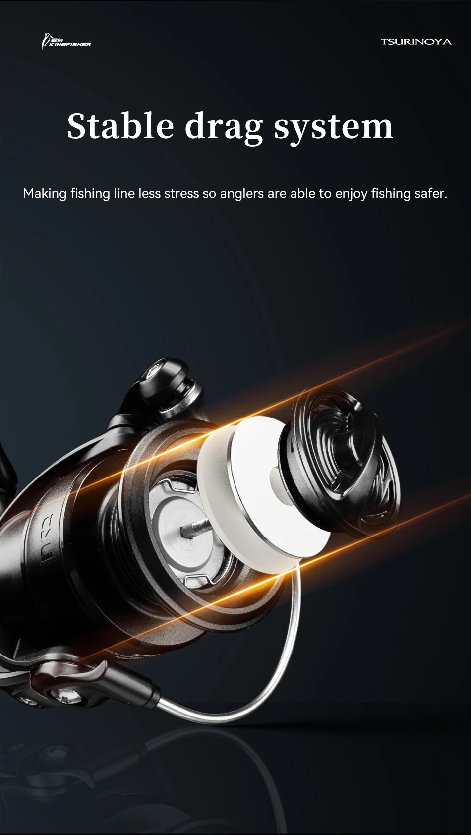 TSURINOYA Carbon Spinning Fishing Reel Kingfisher 800S 1000 1500 1500s Ultralight Weight 135g 10+1BB MicroLure Stream Trout Reel