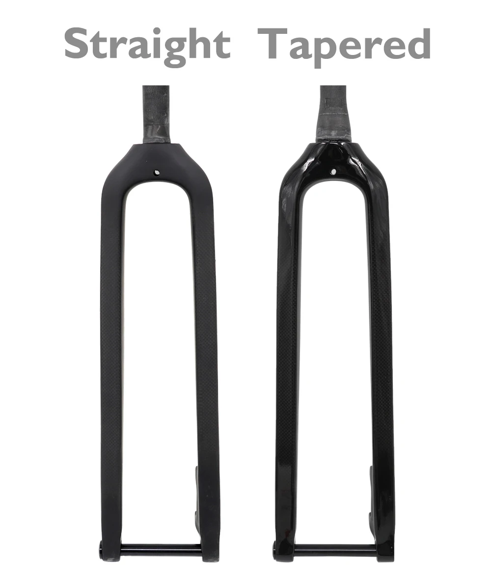 ODINZEUS 3K Carbon Fiber Fork, MTB Bike Fork, Thru Axle 15*100mm, Straight/Conical, Matte/Gloss,26"/27.5"/29" inches,disc brake
