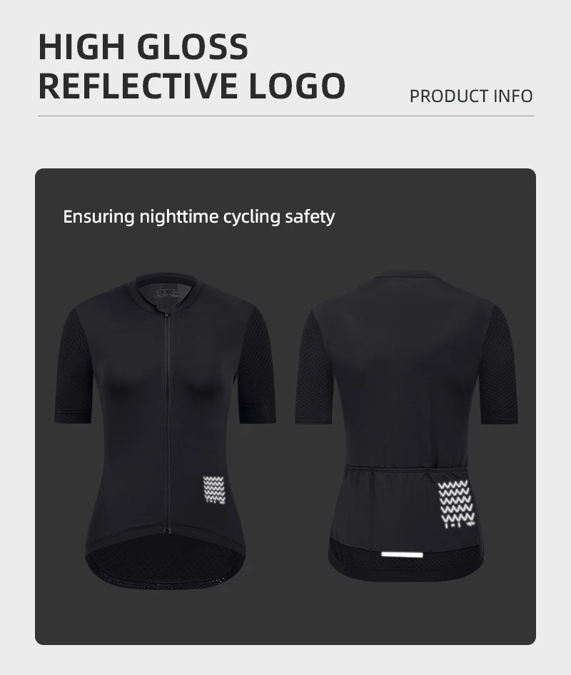 YKYWBIKE Women Cycling Jersey Summer Bicycle Short Sleeve Shirt Lightweight Breathable Female Road Bike Jersey SPF 50+ Clothing