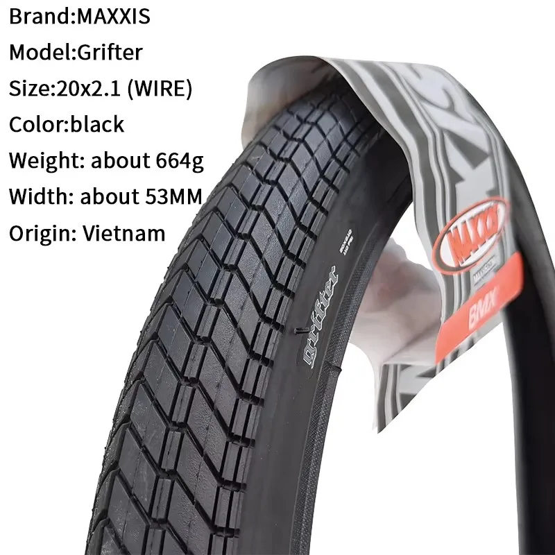Maxxis Grifter M148 BMX Tire Wire 20x2.1/29X2.5 Original Bicycle Tire for 20-inch BMX Bike And 29-inch BMX Wheels
