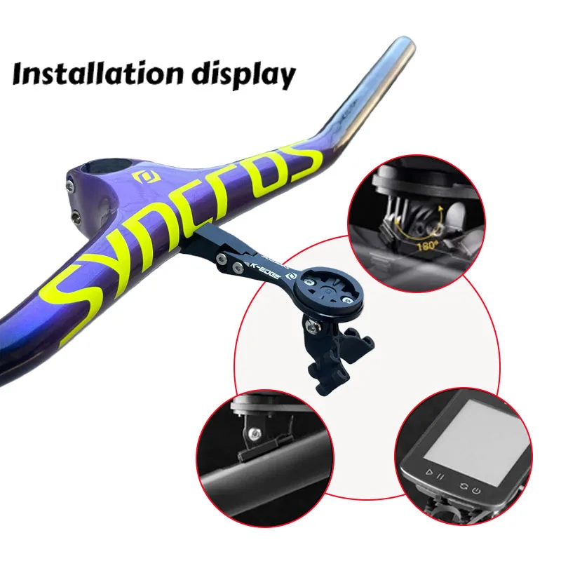 Syncros Carbon Integrated MTB Cockpit Handlebar Bicycle -17° Angle With 60/70/80/90/100mm Stem MTB Bike Frame Bicycle Parts