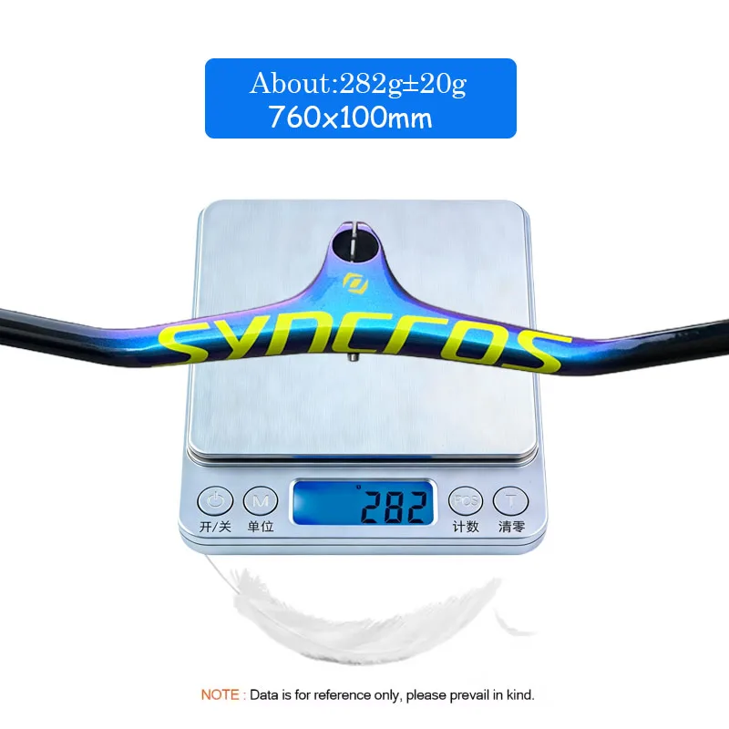 Syncros Carbon Integrated MTB Cockpit Handlebar Bicycle -17° Angle With 60/70/80/90/100mm Stem MTB Bike Frame Bicycle Parts