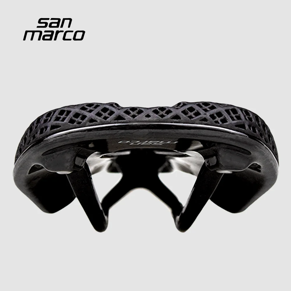 San Marco Saddle 3D Printed Road Grave MTB Carbon Bike Saddle TT Triathlon 255*132mm Bicycle Seats Ultralight Breathable Soft