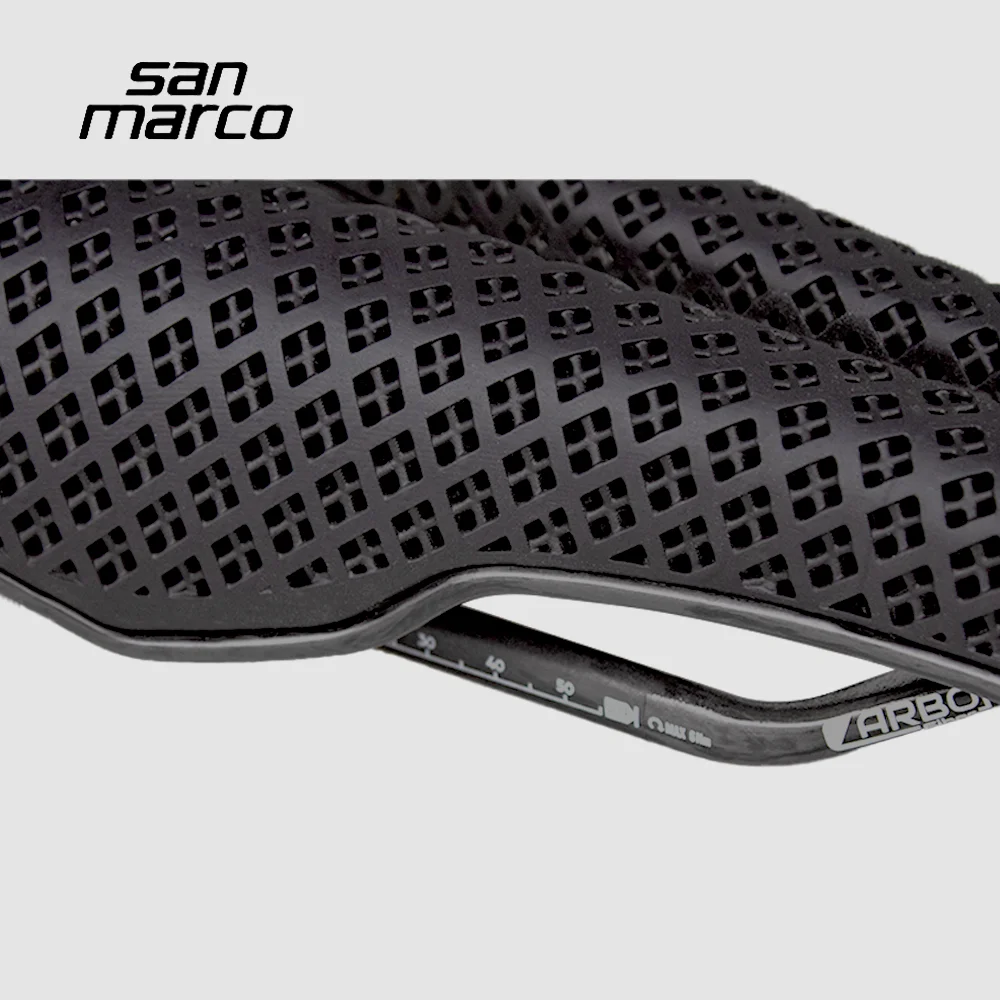San Marco Saddle 3D Printed Road Grave MTB Carbon Bike Saddle TT Triathlon 255*132mm Bicycle Seats Ultralight Breathable Soft