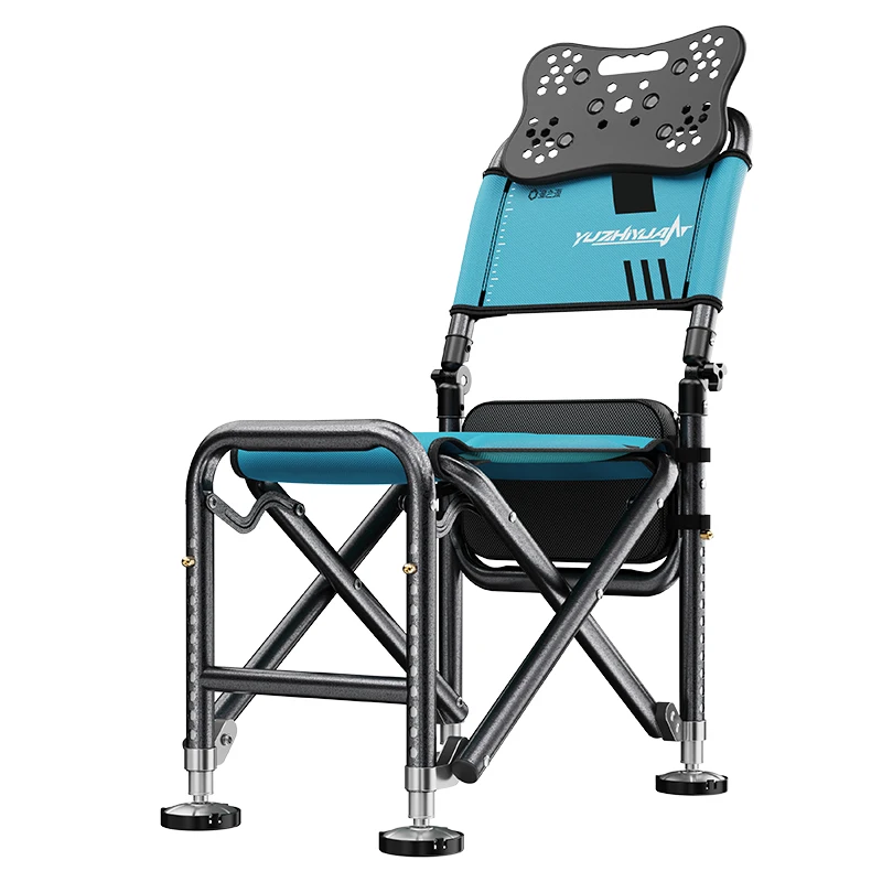 Functional Folding Fishing Chair | Adjustable Backrest with Armrests, Wide Portable Seat for Outdoor Fishing & Camping