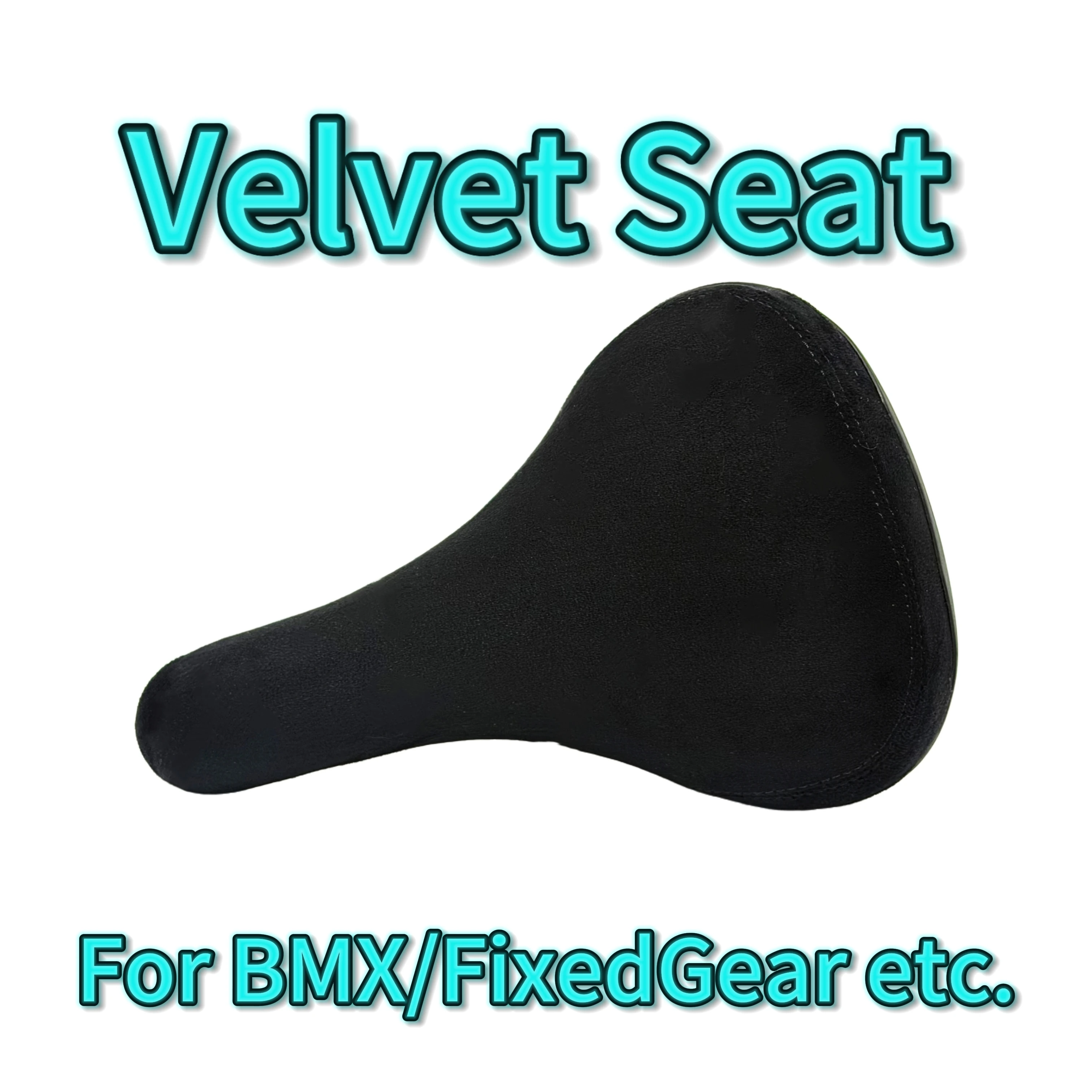 VOLE VLD45 BMX Fixed Gear Vintage Velvet Fiber Seat Comfortable Saddle Cycling Experience for Urban Commuting And Street Riding
