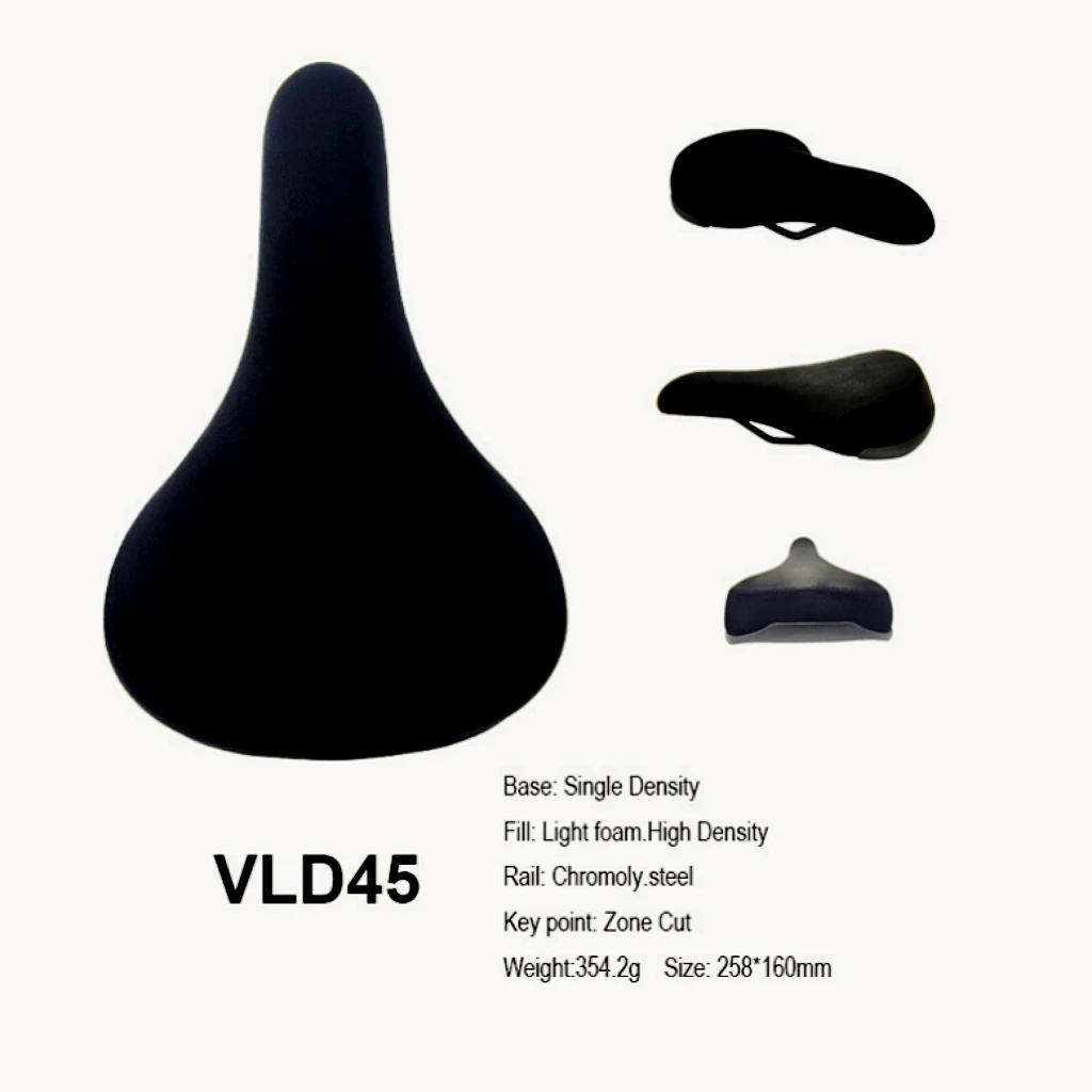 VOLE VLD45 BMX Fixed Gear Vintage Velvet Fiber Seat Comfortable Saddle Cycling Experience for Urban Commuting And Street Riding