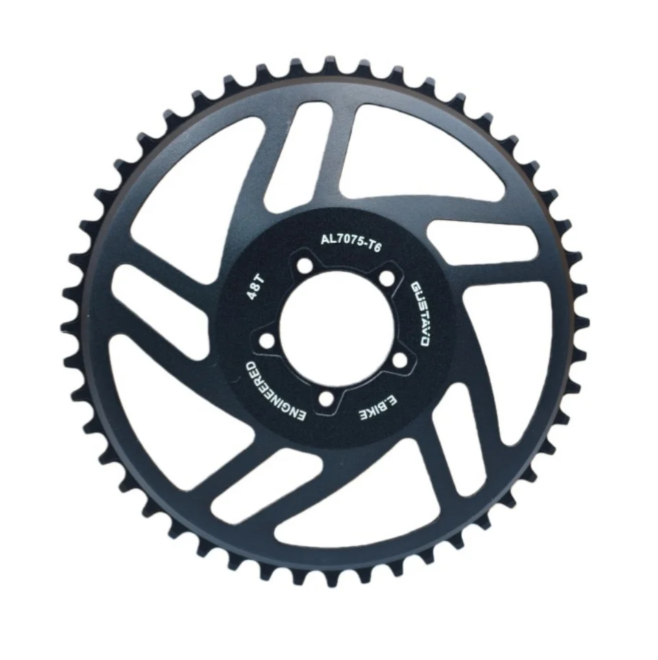 GUSTAVO E-bike ChainRing ,Offset 24.5MM, For BAFANG BBSHD M625 ,1000W Mid Drive Motor ,42T/44T/46T/ 48T