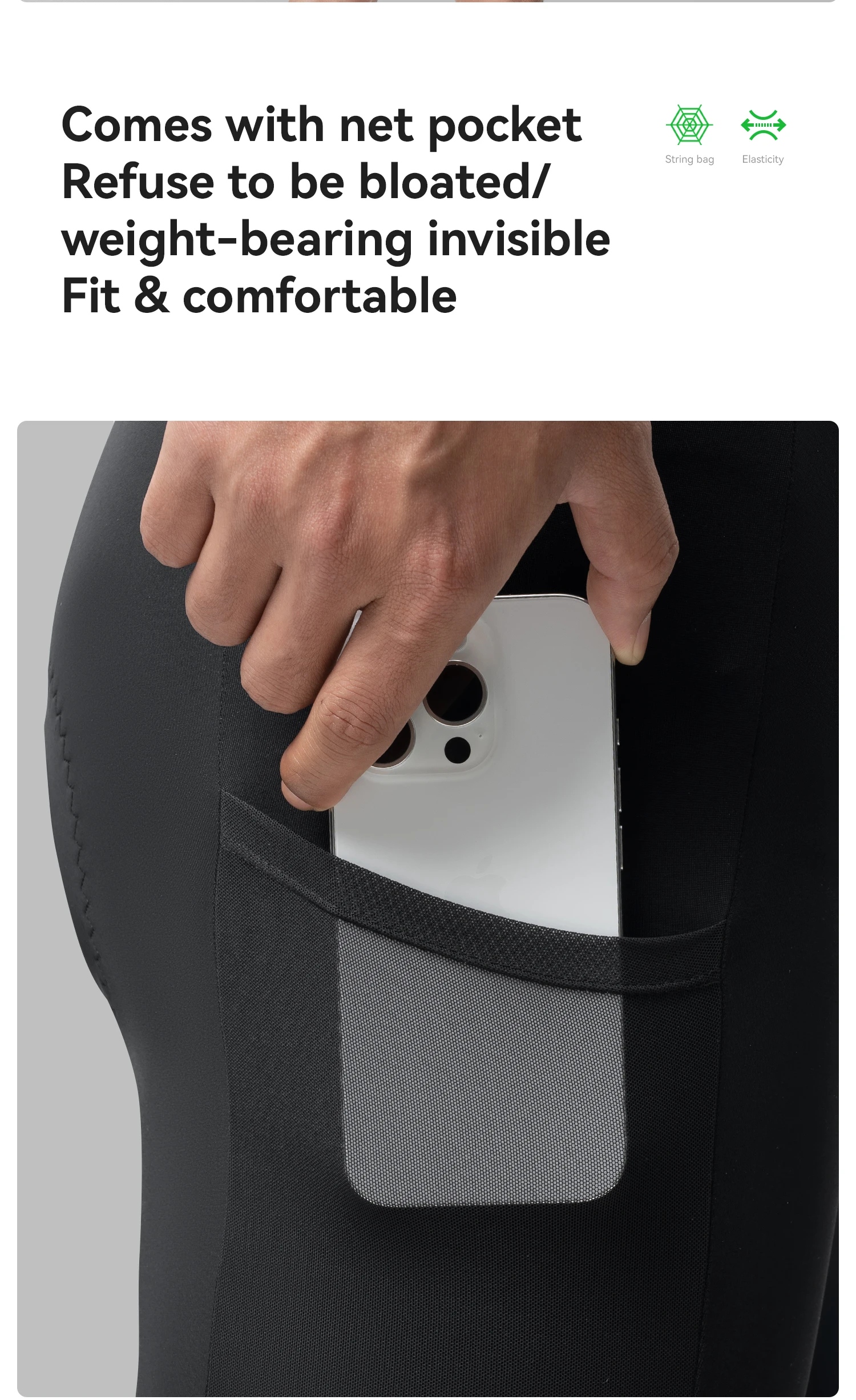 ROCKBROS Summer Cycling Bib Shorts Lightweight Breathable Anti-slip Bib Pants Elastic Comfortable Soft Pad Men Cycling Shorts