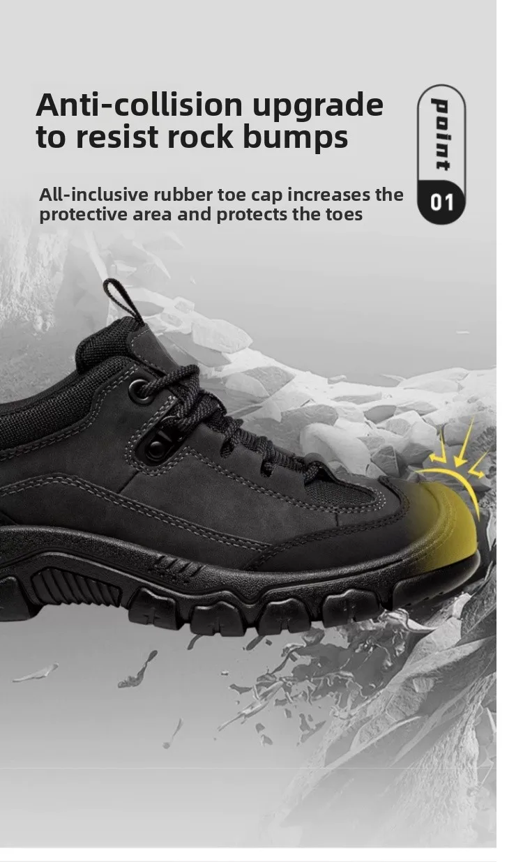 Golden Camel Non-slip Men Hiking Shoes Breathable Outdoor Wear Resistant Splashproof Climbing Men Sneaker Tourism Mountain Shoes