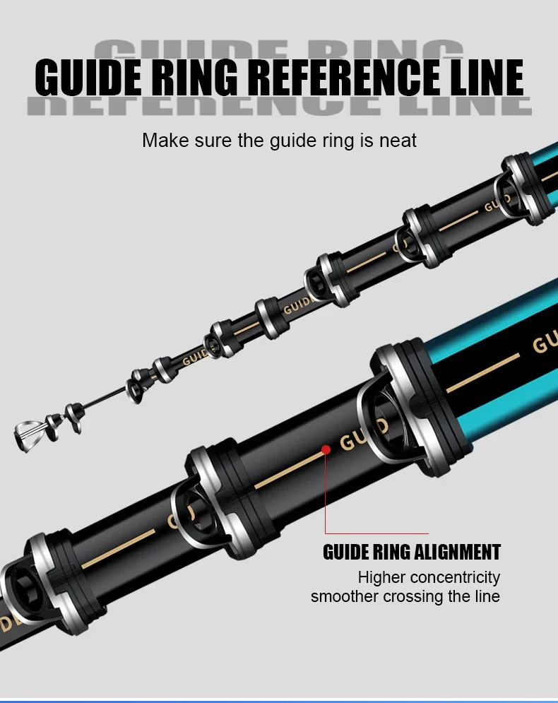 2.7m-7.2m Fishing Rods High 60T Carbon Ultralight Telescopic Surfcasting Spinning Rock Fishing Rod Coast Sea Fishing Freshwater