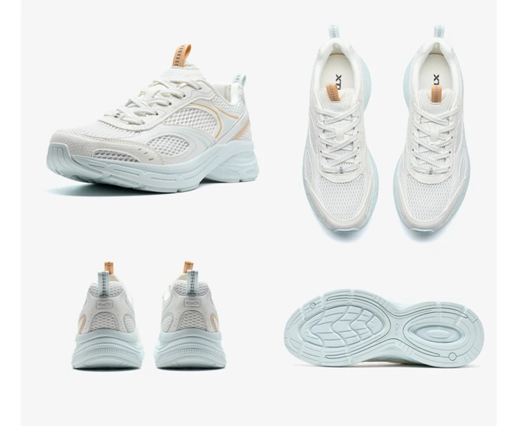 Xtep Y2K Running Sneakers For Women Winter Retro Casual Shock-Absorbing Versatile Lightweight Outdoor Sports Shoes 874218320005