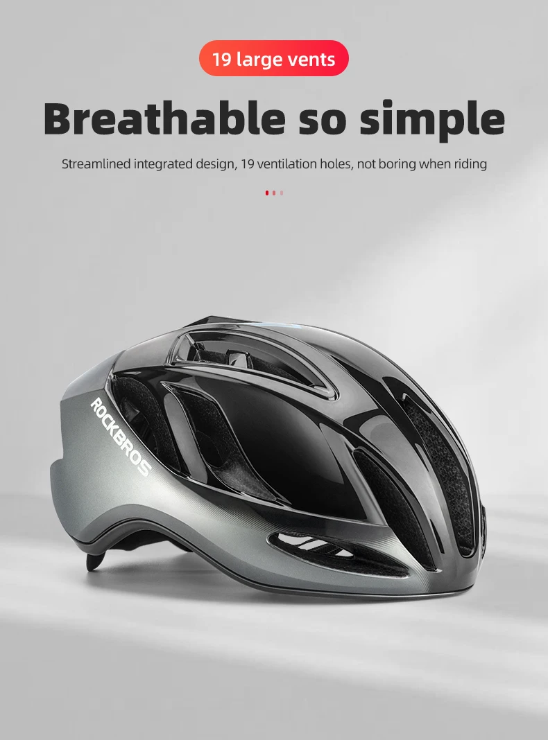 ROCKBROS Ultralight Cycling Helmet Breathable High Strength Helmet Integrated Safety Helmet Adjustable Men Women Cycling Helmet