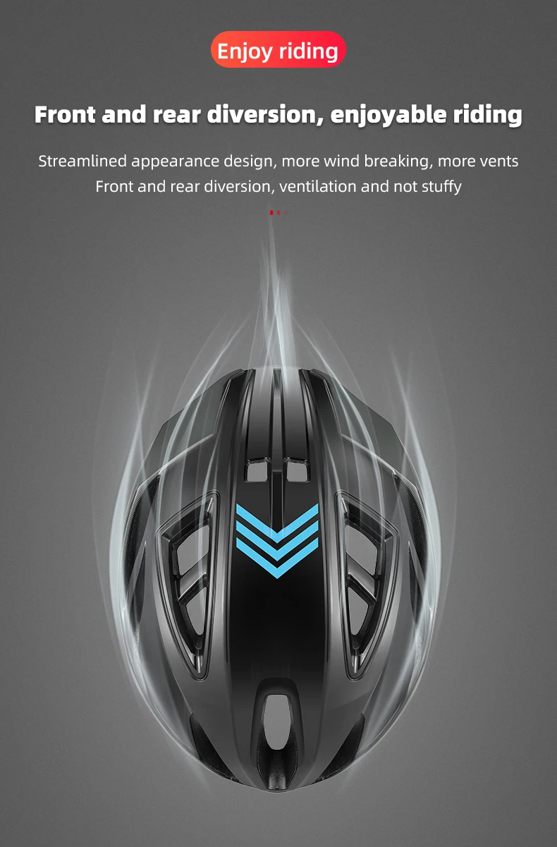 ROCKBROS Ultralight Cycling Helmet Breathable High Strength Helmet Integrated Safety Helmet Adjustable Men Women Cycling Helmet