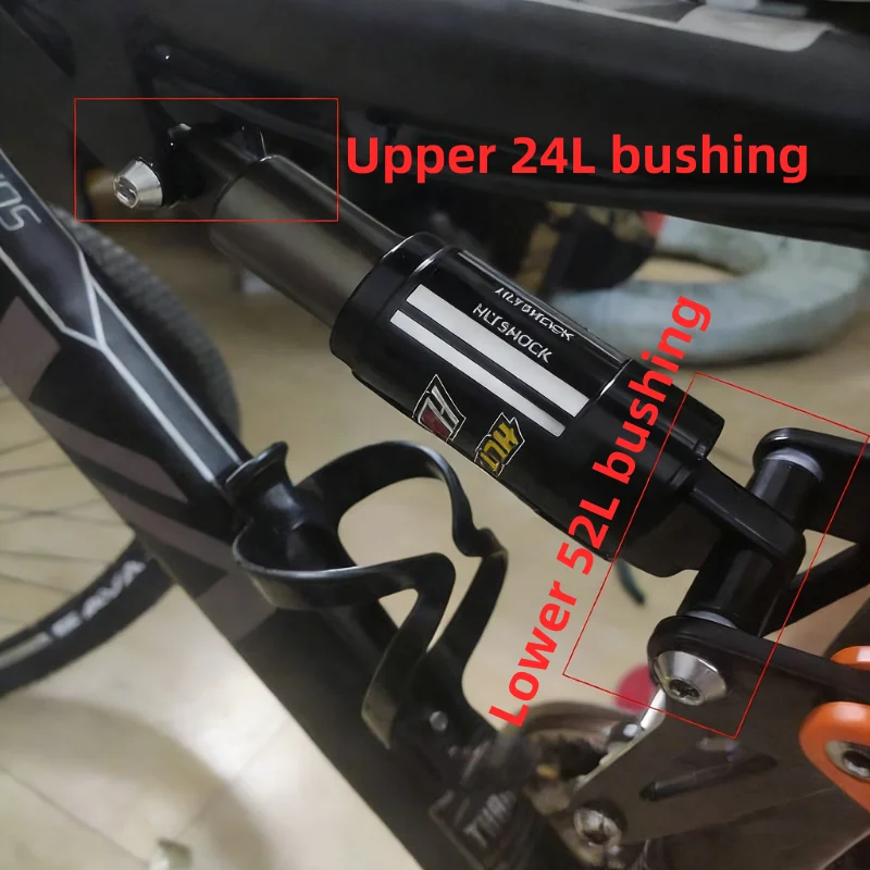 Mountain Bike MTB Rear Shocks 125/150/165/185mm 850/1000 Lbs Rear Shocks Aluminum Alloy Spring Shock for E-bike Snowmobile
