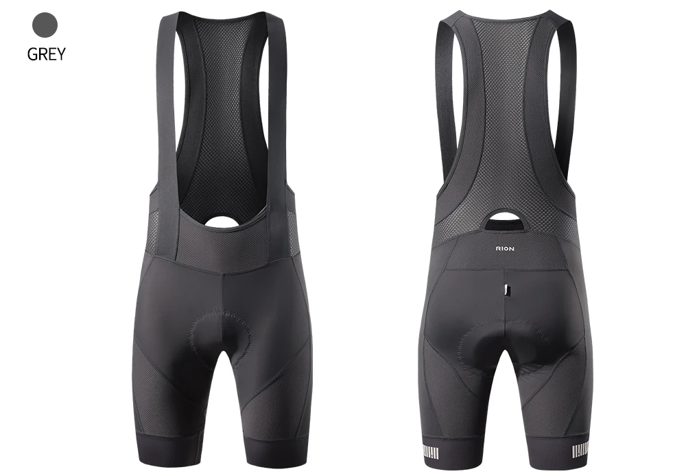 RION Men's Cycling Shorts Pro Bicycle Bib Tights MTB Padded Bike Clothing Italian Dolomiti Pads 8H Roading Biking Bibs Slim Fit