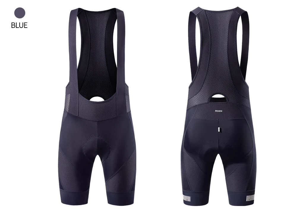 RION Men's Cycling Shorts Pro Bicycle Bib Tights MTB Padded Bike Clothing Italian Dolomiti Pads 8H Roading Biking Bibs Slim Fit
