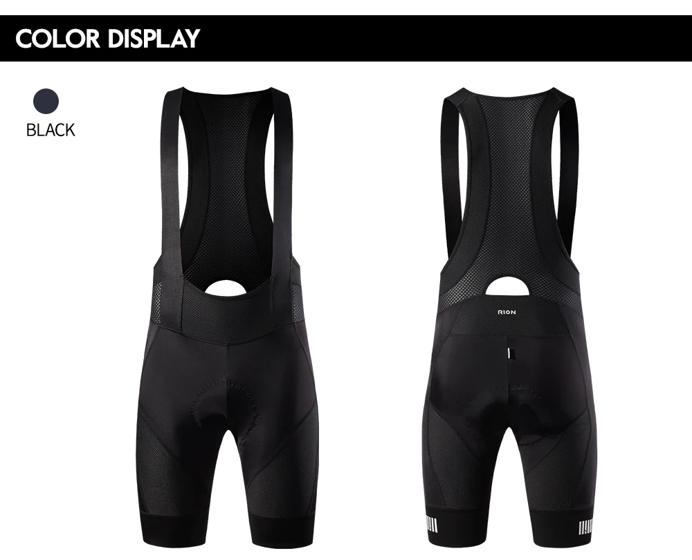 RION Men's Cycling Shorts Pro Bicycle Bib Tights MTB Padded Bike Clothing Italian Dolomiti Pads 8H Roading Biking Bibs Slim Fit