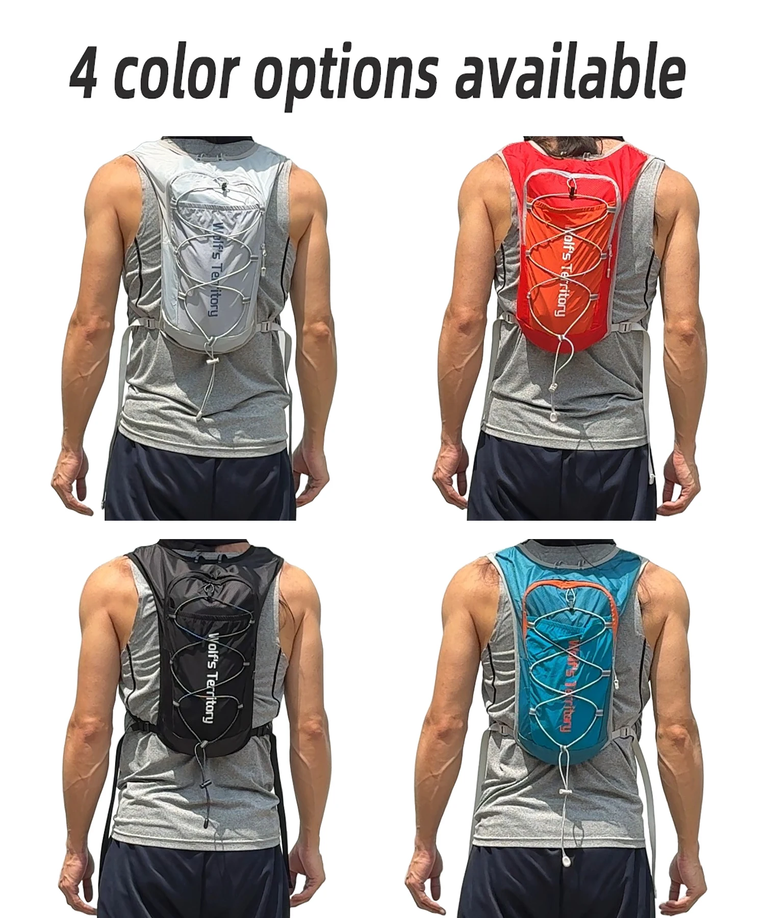 Outdoor Sports Backpack Hiking Pack Mini UltraLight Breathable Jogging Mountaineering Cycling Off-road Trail Running Bag Daypack