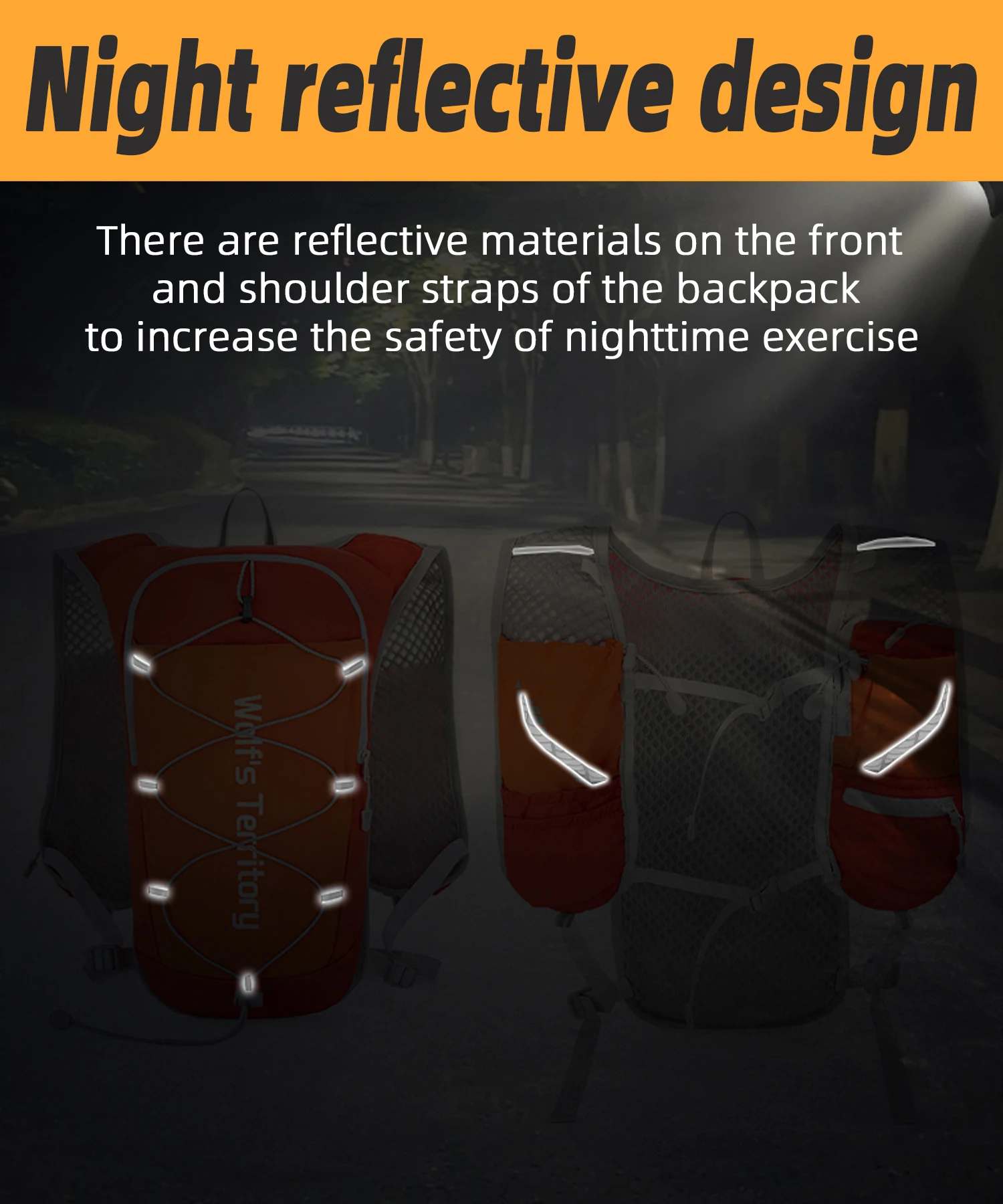 Outdoor Sports Backpack Hiking Pack Mini UltraLight Breathable Jogging Mountaineering Cycling Off-road Trail Running Bag Daypack