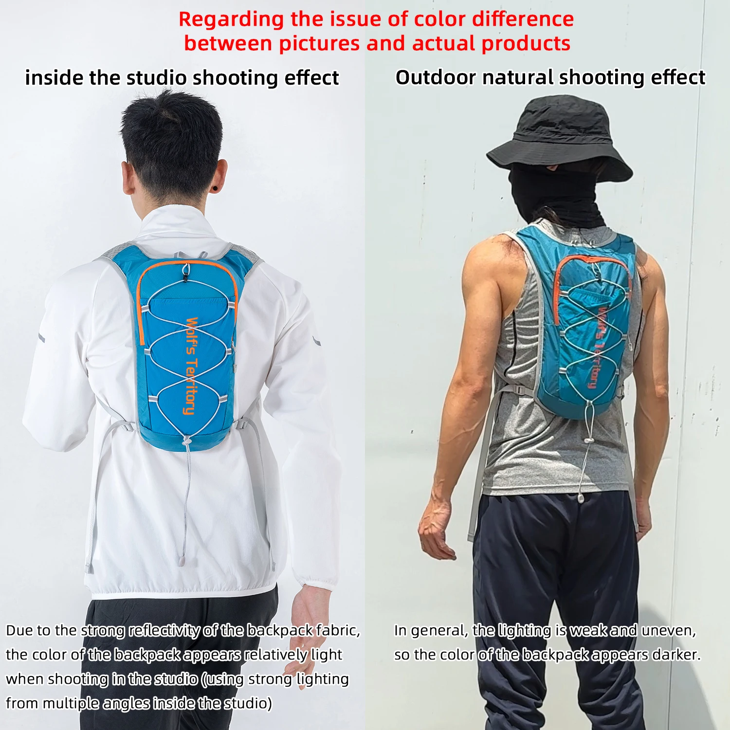Outdoor Sports Backpack Hiking Pack Mini UltraLight Breathable Jogging Mountaineering Cycling Off-road Trail Running Bag Daypack