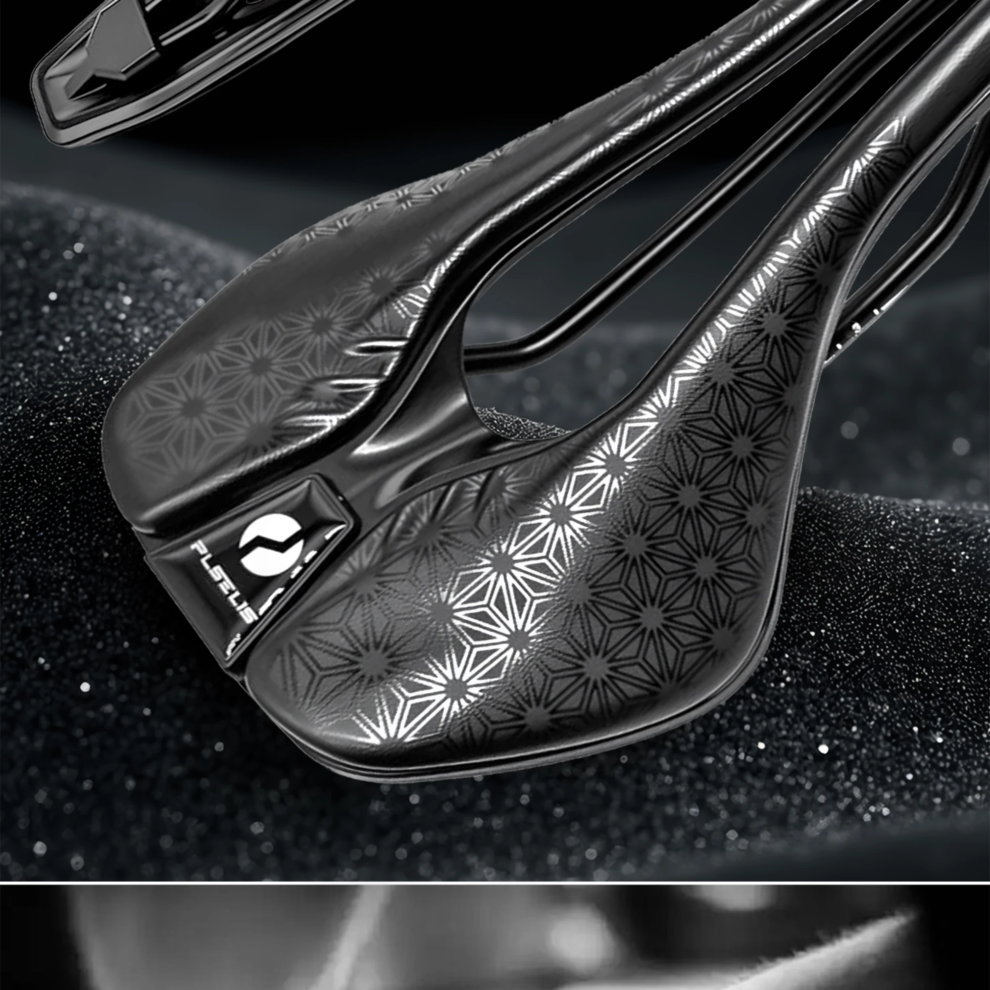 Plselis Lightweight Road Bicycle Saddle Cushion Hollow Breathable Design 280g Racing Bike Accessory
