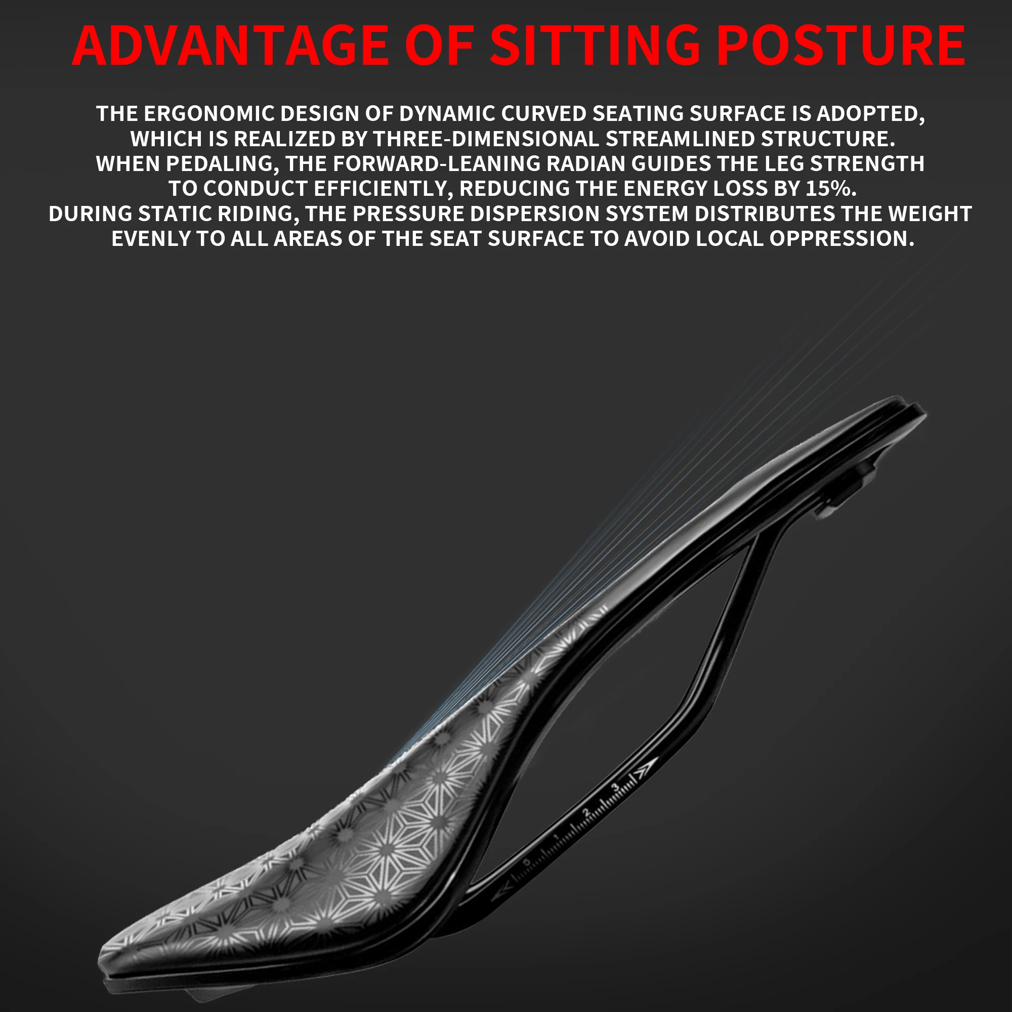 Plselis Lightweight Road Bicycle Saddle Cushion Hollow Breathable Design 280g Racing Bike Accessory