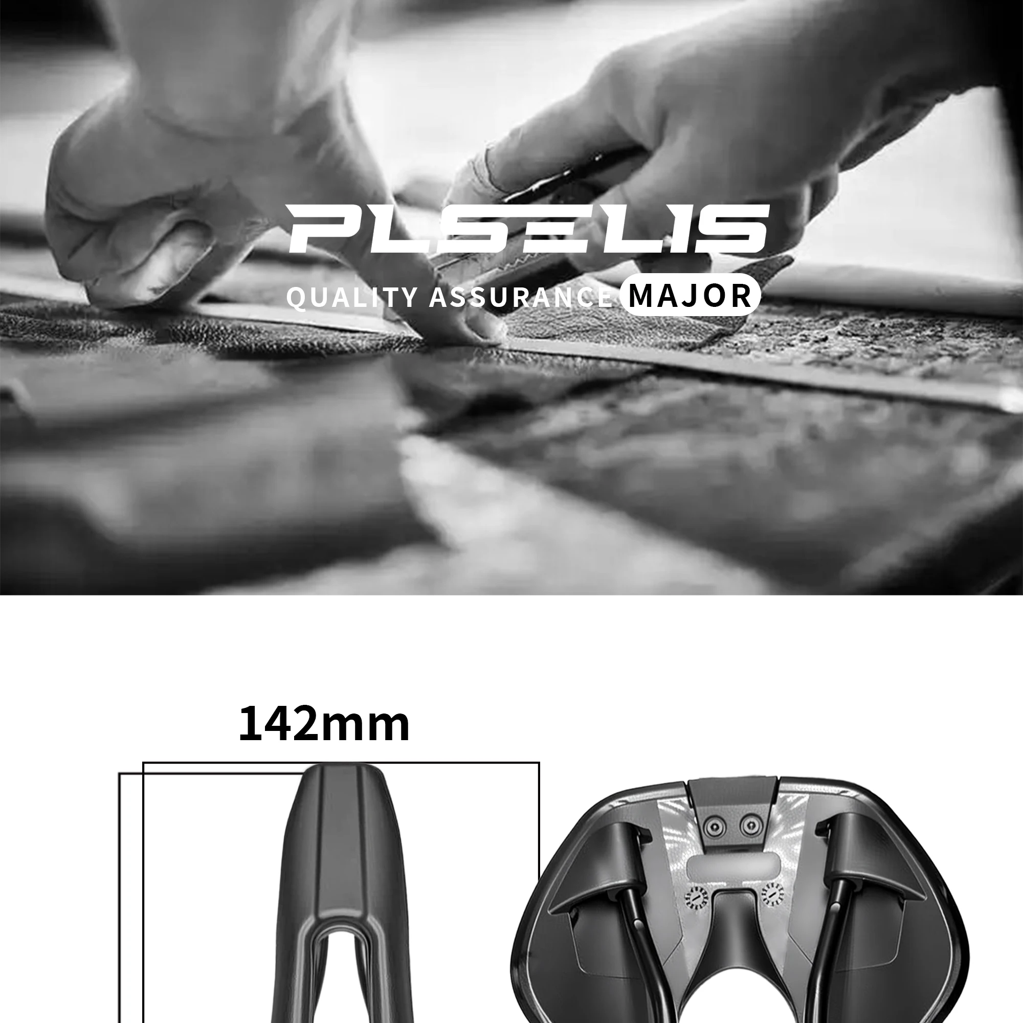 Plselis Lightweight Road Bicycle Saddle Cushion Hollow Breathable Design 280g Racing Bike Accessory