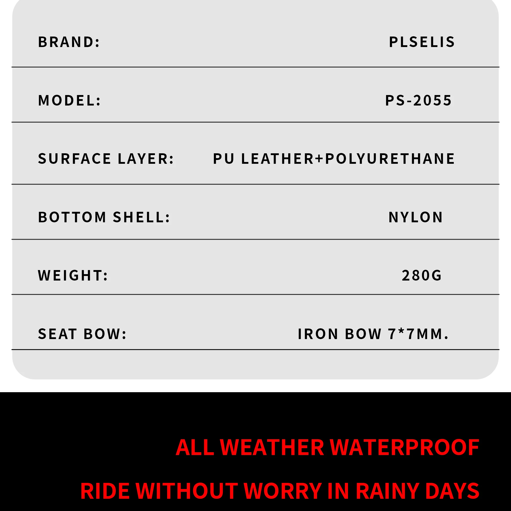 Plselis Lightweight Road Bicycle Saddle Cushion Hollow Breathable Design 280g Racing Bike Accessory