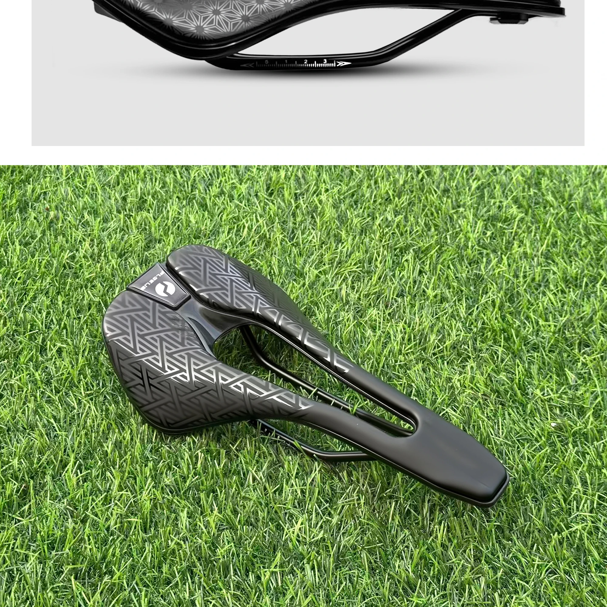 Plselis Lightweight Road Bicycle Saddle Cushion Hollow Breathable Design 280g Racing Bike Accessory