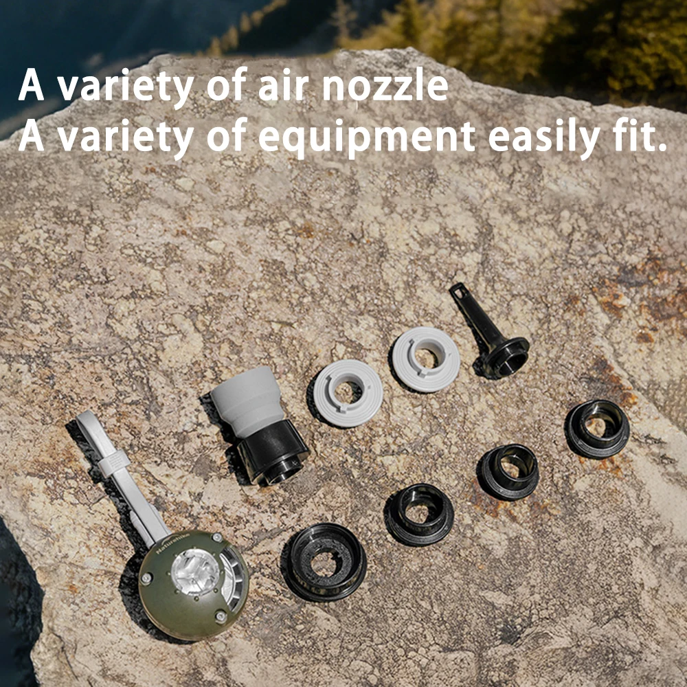 Naturehike Wind-nano Air Pump 3.5Kpa Ultralight For Outdoor Air Mattress Inflating Mat 8 Nozzles Pocket Camping Light Portable