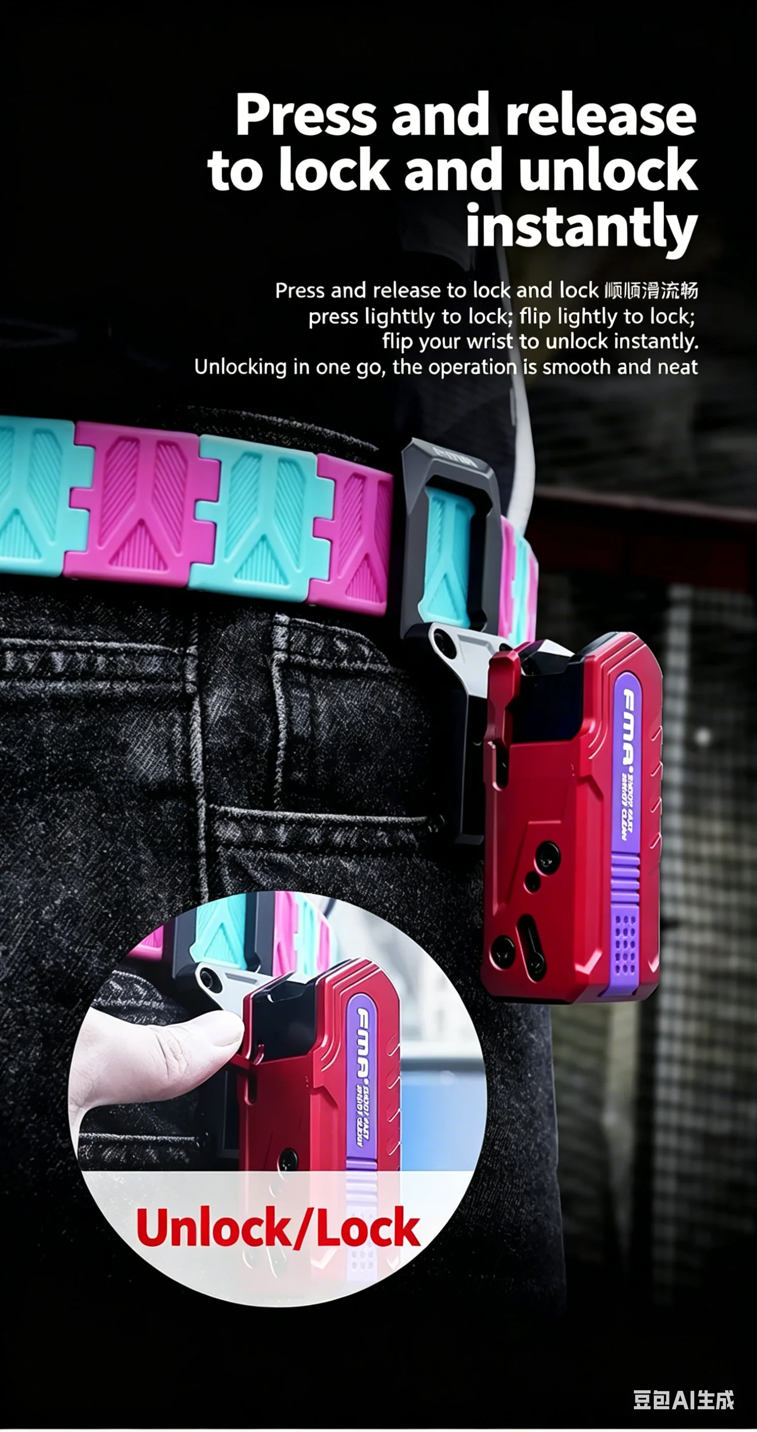FMA Holster 360° Degree Rotation IPSC Mag Pouch Left/Right Quick Pouch Outer Frame W/insert Block Liner for 1911/Glqck/sd2