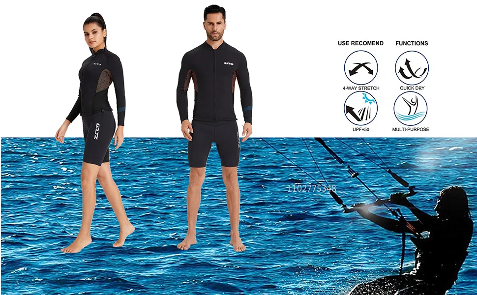Men Women Wetsuit Pants 2mm Neoprene for Swimming Surfing Snorkeling Scuba Diving Boating Swimwear Rash Guard Sport Leggings