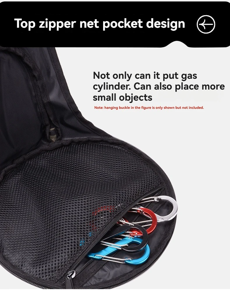 Outdoor camping, picnic, 5kg gas cylinder storage bag, large capacity, thick gas cylinder protection bag