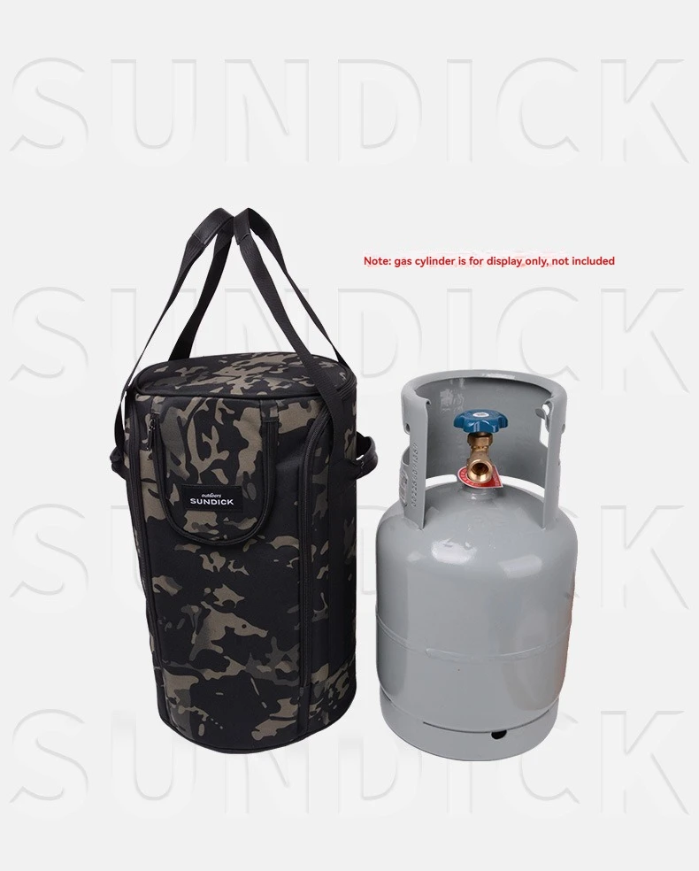 Outdoor camping, picnic, 5kg gas cylinder storage bag, large capacity, thick gas cylinder protection bag