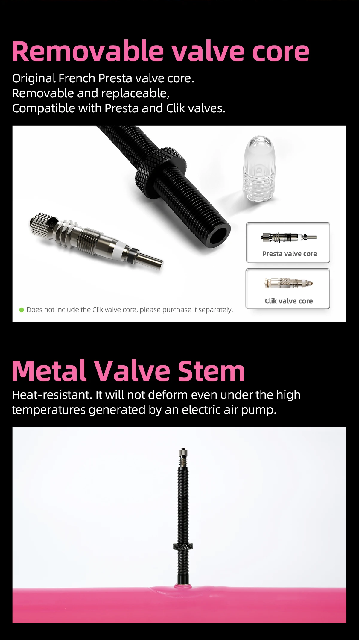 10 Pcs CYCLAMI Bike Inner Tube Stainless Steel Valve French Presta Pink TPU For Road Bicycle Tire 700C 700 X 18 23 25 28 30 32 C