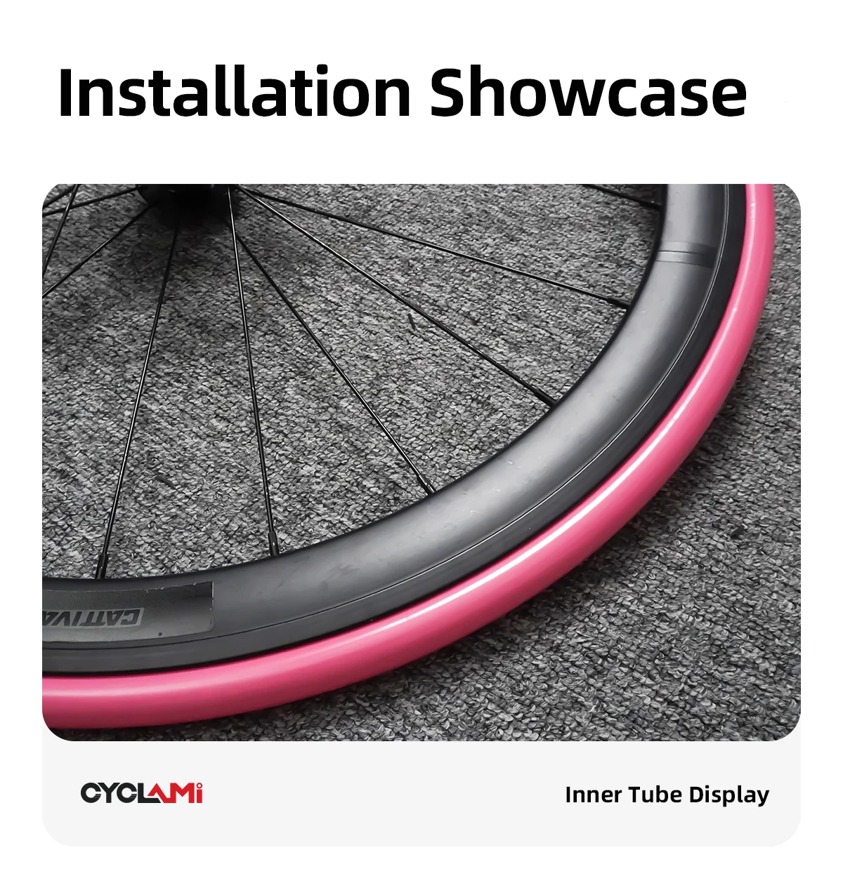 10 Pcs CYCLAMI Bike Inner Tube Stainless Steel Valve French Presta Pink TPU For Road Bicycle Tire 700C 700 X 18 23 25 28 30 32 C