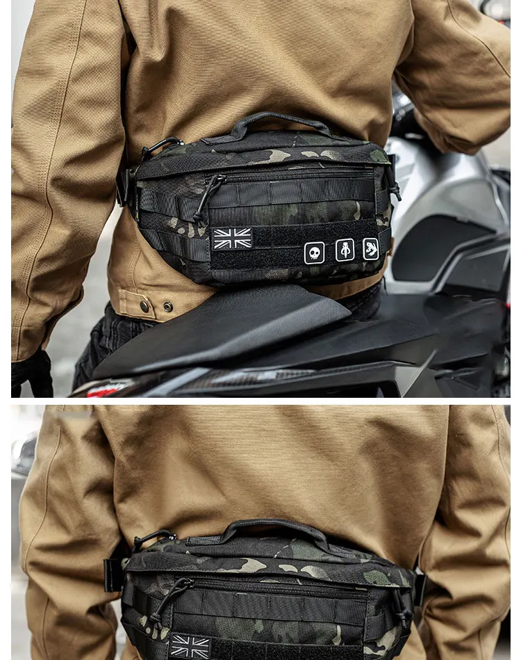 Tactical Crossbody Bag Outdoor Sport Cycling Large-capacity Waist Bag Waterproof Chest Pack Multi functional MOLLE Tool Bag