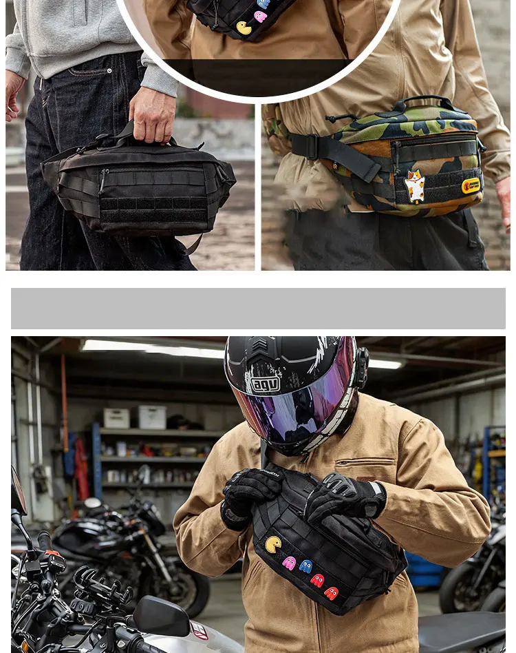 Tactical Crossbody Bag Outdoor Sport Cycling Large-capacity Waist Bag Waterproof Chest Pack Multi functional MOLLE Tool Bag