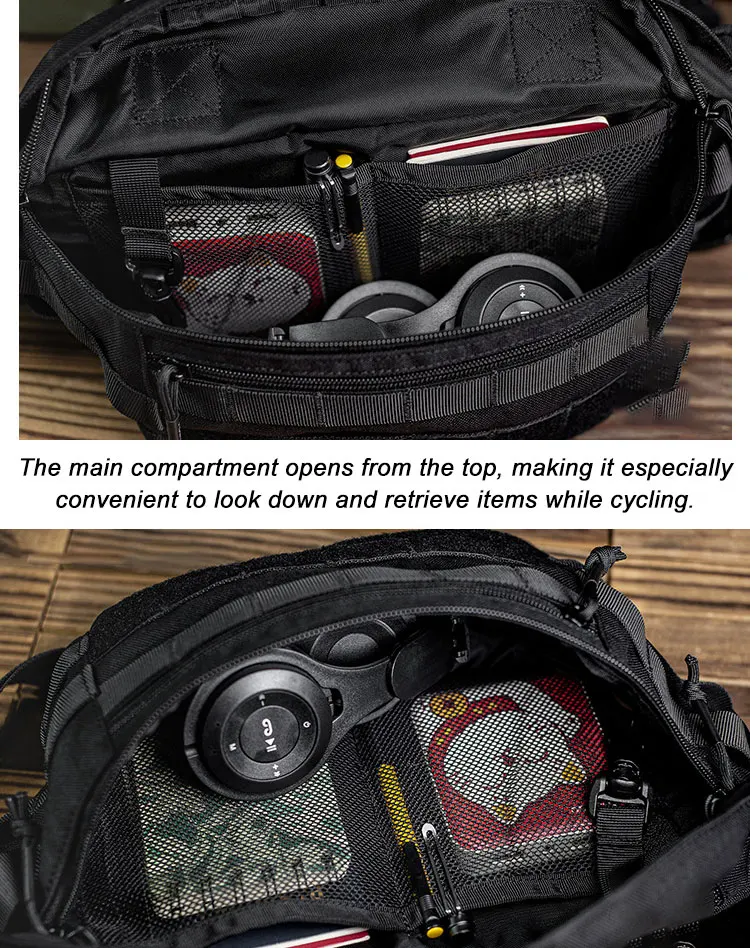 Tactical Crossbody Bag Outdoor Sport Cycling Large-capacity Waist Bag Waterproof Chest Pack Multi functional MOLLE Tool Bag