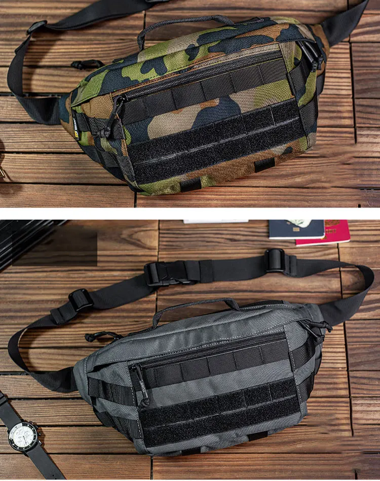 Tactical Crossbody Bag Outdoor Sport Cycling Large-capacity Waist Bag Waterproof Chest Pack Multi functional MOLLE Tool Bag