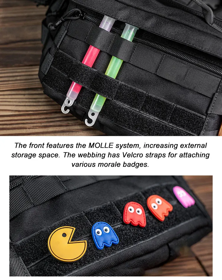 Tactical Crossbody Bag Outdoor Sport Cycling Large-capacity Waist Bag Waterproof Chest Pack Multi functional MOLLE Tool Bag