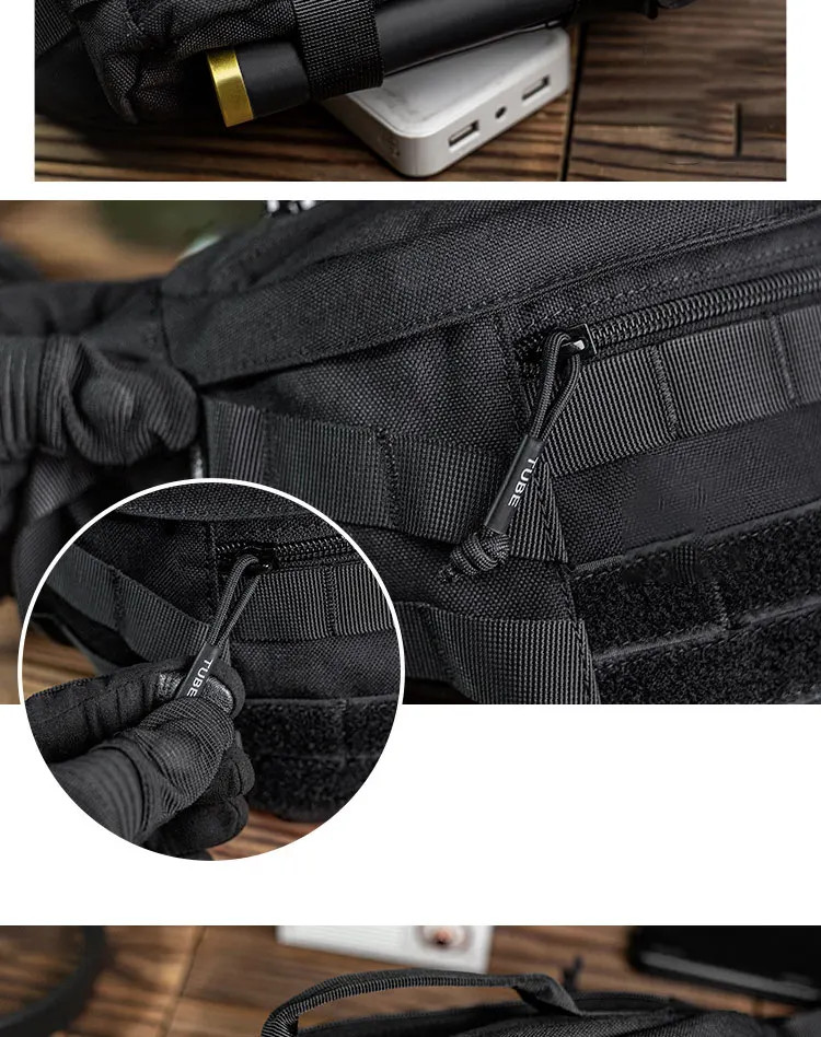 Tactical Crossbody Bag Outdoor Sport Cycling Large-capacity Waist Bag Waterproof Chest Pack Multi functional MOLLE Tool Bag