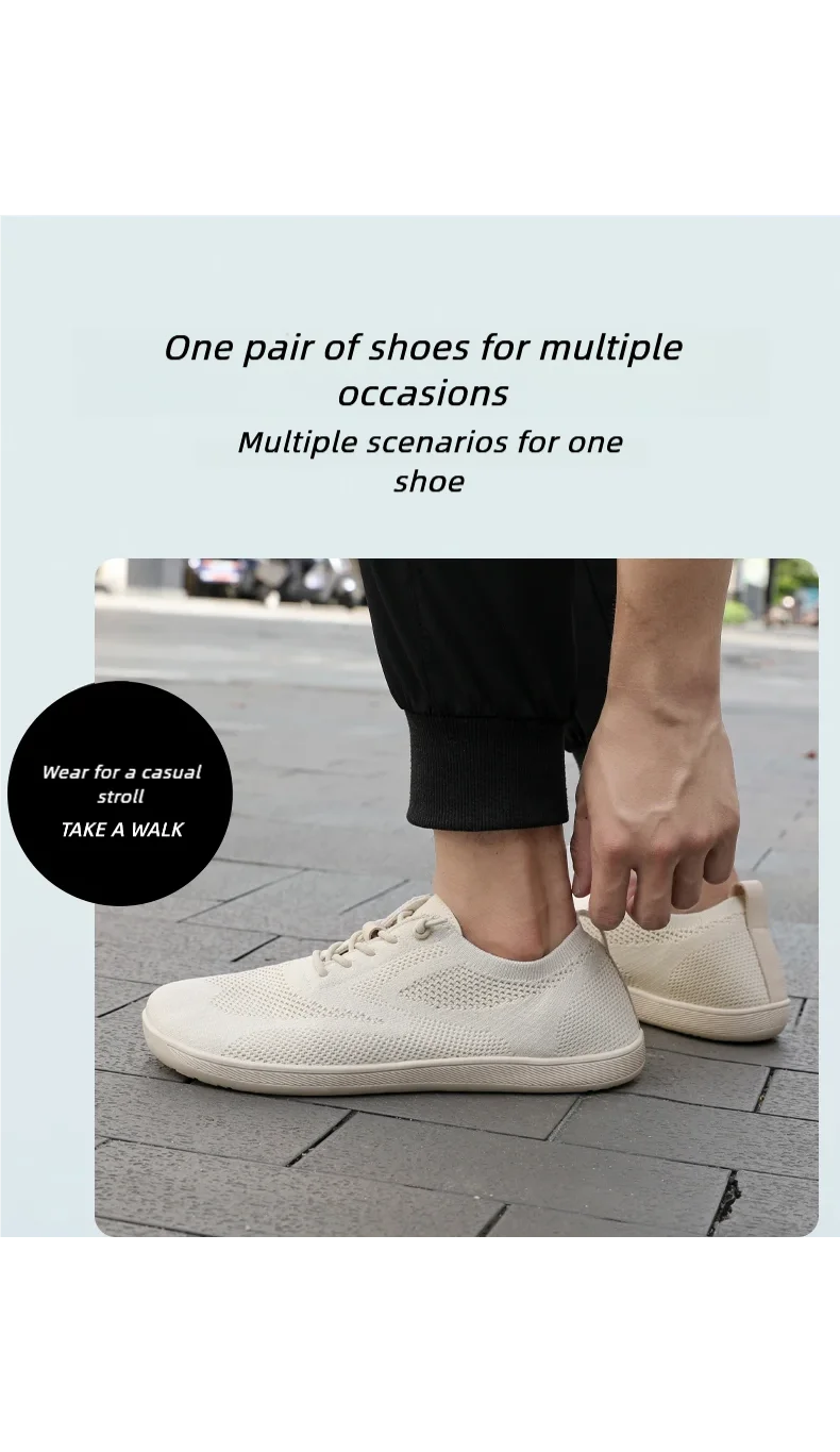 ARFASTEP Wide Toe Barefoot Shoes Mens Womens Minimalist Walking Sneakers Shoes | Zero Drop Sole | Breathable Mesh